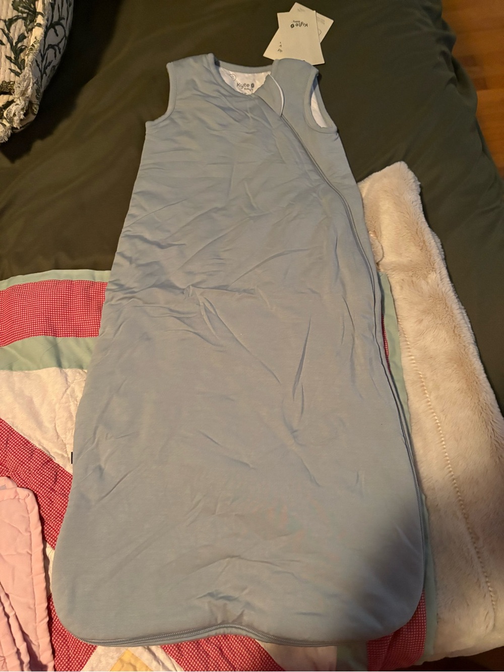 Kyte Baby sage green sleep sack